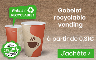 Gobelet recyclable vending